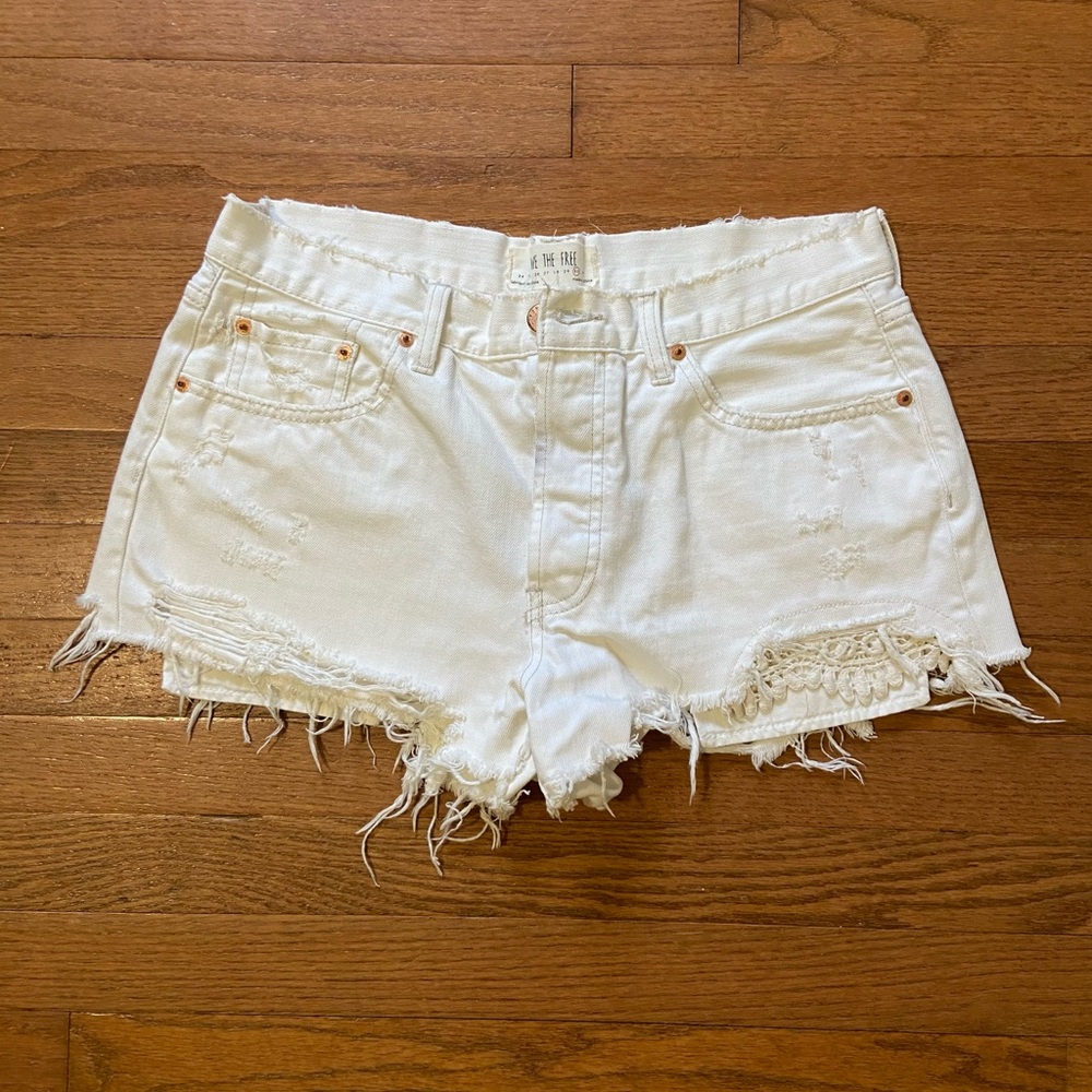 Free people Jean shorts